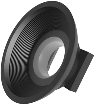 Foto&Tech EF Silicone Viewfinder Eyecup Flip-Back Design with Anti-Reflective Grooves Soft Silicone Eyepiece for EOS T7i T6i T5i SL1 6DII 90D 80D 70D 60D 5DII (Gray) by FOTO%26TECH