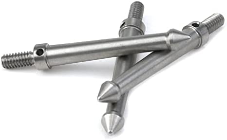 3 Pcs 1/4 Inch Stainless Steel Tripod Spike Mount Adapter (80mm) - Image 4