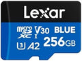 Lexar 256GB Blue Micro SD Card Up to 160MB/s microSDXC UHS-I Memory Card by Lexar