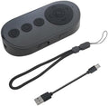2026 Upgraded Bluetooth Camera Remote Shutter with Zoom and Front/Rear Camera Switch for Photo and Vlogging, Remote Clicker for iOS Android Smartphone, Wireless Video Scrolling for Ti*ktok (Black) by Xspeedonline