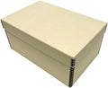 Golden State Art, Archival Photos Storage Boxes, 5"x7"x12", Tan by GoldenStateArt