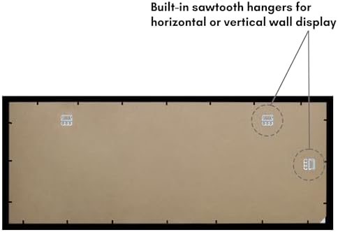Americanflat 12x32 Picture Frame - Engineered Wood - Black - Image 5