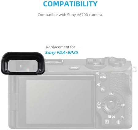 2 Pack Camera Eyecup Viewfinder Protector Eyepiece for Sony A6700 FDA-EP20 - Image 2