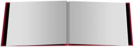 Pioneer 5 Inch by 7 Inch Postbound Fabric Frame Front Memory Book, Apple Red - Image 3