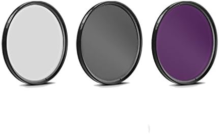 55mm Glass Filter Kit + Rubber Collapsible Lens Hood for Nikon AF-P DX NIKKOR 18-55mm F3.5-5.6G VR Lens, 55 mm Polarizing Filter, 55mm UV Filter, 5mm Florescent Filter, Filter Pouch - Shop Smart! - Image 2