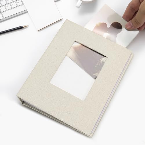 Vienrose 4x6 Small Photo Album, 2 Pack, 200 Photos, Beige - Image 3