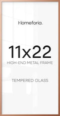 Homeforia 11x22 Rose Newspaper Picture Frame, High-End Metal, Glass by Homeforia