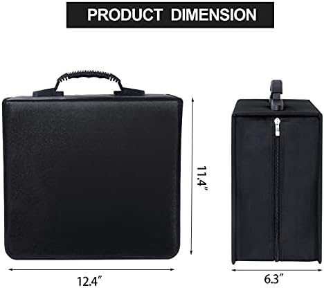 CD/DVD Portable Storage Binder with Handle, 400‑Capacity, (Black) - Image 7