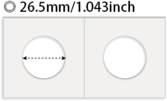 Boen 26.5mm Coin Flips 300Pcs 2x2 Cardboard Holders for Quarter - Image 2