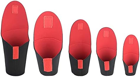 Lens Pouch Set 5pcs Camera Lens Storage Bag Protective Case Shockproof Pouch Set Accessory for SLR Lens camera bags camera bag by Akozon