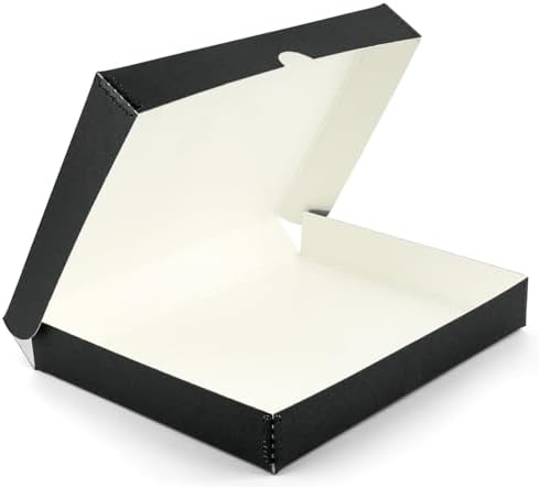 Lineco Clamshell Archival Storage Box, 16.5x20.5x1.75 Inch, Black by Lineco