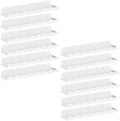 Lifewit Plastic Nursery Floating Book Shelves 12 Pack, 15"x3.4" White Clouds Plastic Wall Shelf for Bedroom Kids, Hanging Bookshelf Racks for Baby Toddler Children Room Decor, White by Lifewit