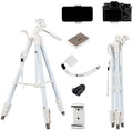 Fotopro 60" White Camera Tripod for iPhone with Remote Lightweight Aluminum by Fotopro