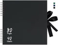 Vienrose 12x12 Scrapbook Album Photo DIY Black Thick Kraft 80 Pages by Vienrose