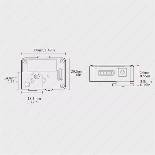 Professional Camera Light Meter, Film Camera Exposure Meter, 30° Average Metering, with OLED Screen, Adjustable ISO and Shutter Speed, Cold Shoe Mount, for Vintage Cameras - Image 5