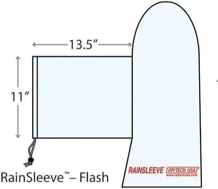 OP/TECH USA Rainsleeve Camera Cover - Clear Rain & Dust Sleeve for Shooting Photos & Video, with Viewfinder Access - Camera Rain Cover, Flash, 2 Pack - Image 3