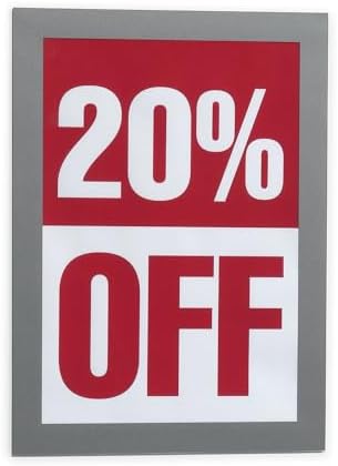 Durable Duraframe Sign Holder, Self-Adhesive, Silver, Half-Letter, 2 Pack - Image 5