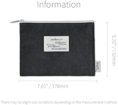 Monolike Archive 247 Faded Flat Pouch, Gray - Makeup Bag, Cosmetic Bag, Travel Bag, Toiletry Bag, Organizer, Storage Bag - Image 2
