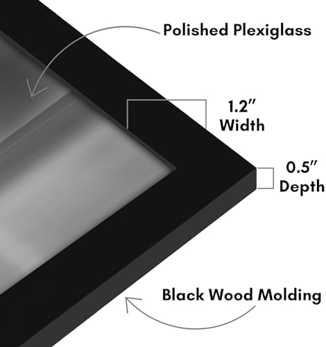 Americanflat 13x30 Poster Frame - Engineered Wood - Black - Image 3