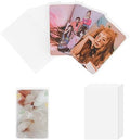 100 Pack Kpop Photocard Sleeves, 59x90mm, Unsealable by Baskiss