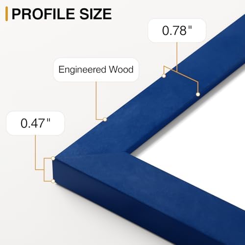 Vittanly 10 Pack Gallery Wall Frame Set, Blue, Brown, White - Image 6