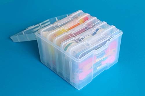 ArtBin 6947ZZ Photo & Craft Organizer Set, Large Box with [5] Plastic Storage Cases Inside, Clear (Pack of 4) - Image 4