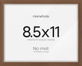 Homeforia 8.5x11 Brown Oak Diploma Frame, High-End Wood, Glass by Homeforia