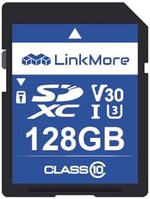 LinkMore XV13 128GB Full-Size SDXC Card, UHS-I U3 V30, 95MB/s Read by LinkMore