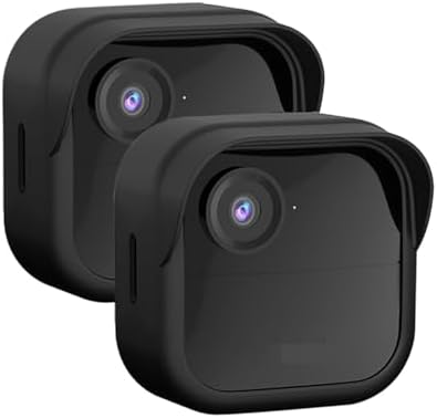 Silicone Case for All-New Blink Outdoor 4 (4th Gen) / 2K+ (Black, 2 Pack) by QOPOTO