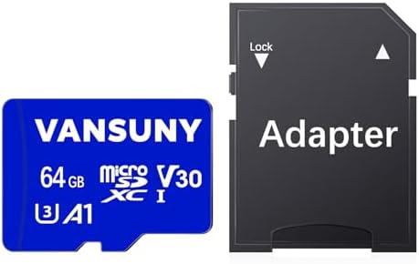 Vansuny Micro SD Card 64GB microSDXC Memory Card with SD Adapter A1 App Performance V30 4K Video Recording C10 U3 Micro SD for Phone, Security Camera, Dash Cam, Action Camera - Image 2