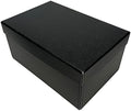Lineco Archival Photo Storage Box, with Removable Lid, 5"x7"x12", Black by Lineco