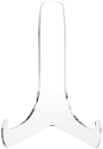 Plymor Clear Acrylic 60-Degree Angle Easel With Shallow Support Ledges, 7.5" H x 5.75" W x 4.75" D (12 Pack) - Image 2