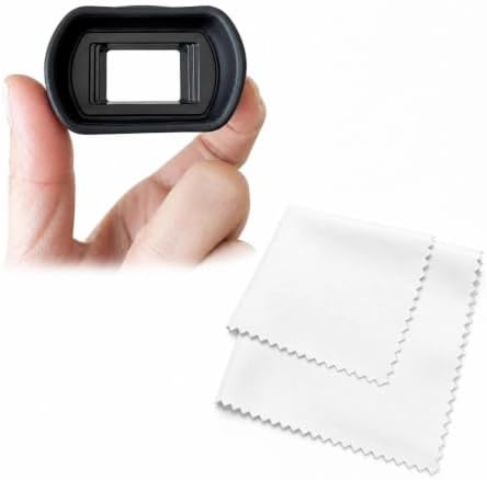 Long Soft Viewfinder Eyecup Eyepiece with Micro Fiber Cloth for EOS 5D Mark IV 5D Mark III 5DS R 5DS 7D 7D Mark II 1Dx Mark II 1Ds Mark III 1D Mark IV 1D Mark III by CamRebel