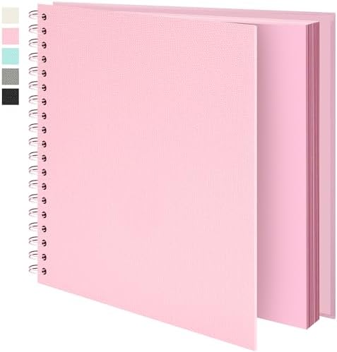 Vienrose Scrapbook Album,80 Pages,12x12 Inch,Candy Pink by Vienrose