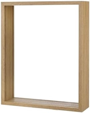 M METERXITY 1-Pack Dried Flower Frame, 8 x 10 Inch Double Acrylic Wooden Dried Flower Photo Floating Frame for Tabletop/DIY/Handicrafts [Wood Color] - Image 7