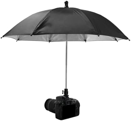 19.7" Camera Umbrella 3 Level Height Adjustable Hot Shoe Sunshade by Unknown