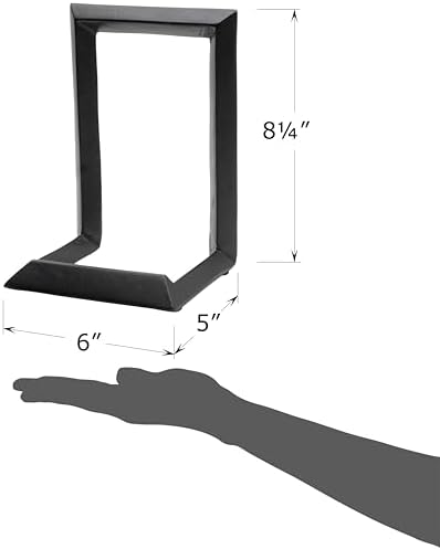 Red Co. 8” Decorative Metal Display Plate Stand and Art Holder Easel in Black Finish - Image 7