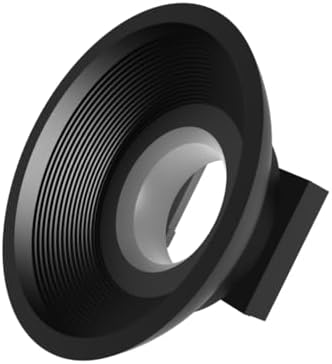 Foto&Tech EF Silicone Viewfinder Eyecup Flip-Back Design with Anti-Reflective Grooves Soft Silicone Eyepiece for EOS T7i T6i T5i SL1 6DII 90D 80D 70D 60D 5DII (Black) by FOTO%26TECH