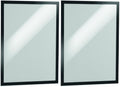 Durable Duraframe Business & Store Self Adhesive Magnetic Sign Holder in Tabloid-Size 11" x 17" Inches - Black Frame - Pack of 4 by DURABLEOfficeProducts