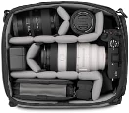 WANDRD All New Essential Camera Cube V2: Weather-Resistant Camera Organizer with Soft Grey Interior, Modular Dividers & Quick Side Access—Fits PRVKE 21L Traveling Bag, Mirrorless Setup, & Accessories - Image 3