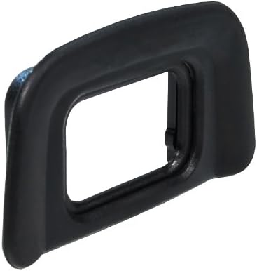 Foto&Tech Replacement Rubber DK-20 Eyecup for Nikon D5500, D5300, D3300, F65, F75, D40, D50, D60, D70s, D5100, D3200, D3100, D3000 Digital SLR Cameras Velvet Bag (1 Piece) by FOTO%26TECH