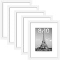 upsimples 8x10 Picture Frames, Gallery Wall Frames Set of 5, White by upsimples