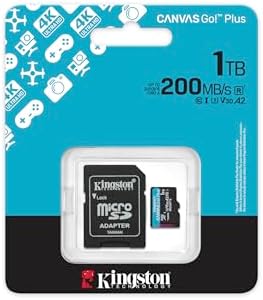 Kingston Canvas Go Plus 1TB microSD Card | Up to 200MB/s | Class 10, UHS-I, U3, V30, A2 | SDCG4/1TB - Image 3
