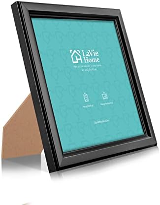LaVie Home 4x4 Picture Frames (12 Pack, Black) Simple Designed Photo Frame with High Definition Glass for Wall Mount & Table Top Display, Set of 12 Classic Collection - Image 2