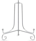 Artliving Plate Stands for Display, 6 Inch Decorative Plate Holder, Metal Picture Stand for Table, Small Easels for Display Card, Photo, and PSA Slab - Ideal for Party and Wedding (Silver, 2 Pack) by Artliving