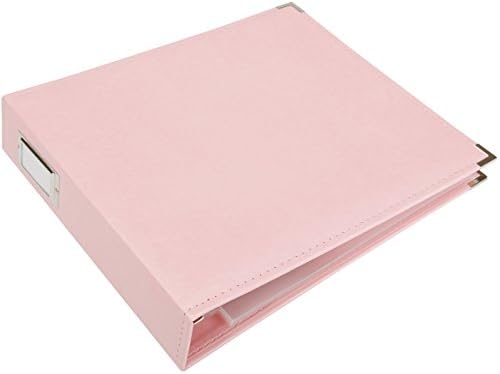 We R Memory Keepers 12x12 Photo Album - Faux Leather with 5 Page Protectors and Spine Label - Snag-Free D-Ring Scrapbooking Memory Album, Acid-Free, Pretty Pink - Image 2