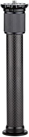 Carbon Fiber Tripod Extension Two-Section Rod Central Column Extender Tube for Photo Studio Monopod DSLR Camera Microphone Stand by Xikurie