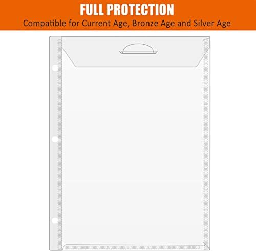 Comic Book Storage Album, Comic Book Binder - for Current, Silver Age, Regular Comics Bagged and Boarded, Binder with 12 Super Heavyweight Sleeves, Acid-Free, Gift for Comic Collectors - Image 5