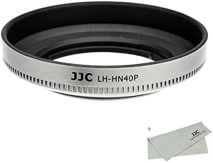 (Silver) Camera Lens Hood for NIKKOR Z DX 16-50mm F3.5-6.3 VR on Z30 Z fc ZFC Z50, Replace Nikon HN-40 Lens Hood, Compatible w 46mm Cap and 46mm Filter by JJC