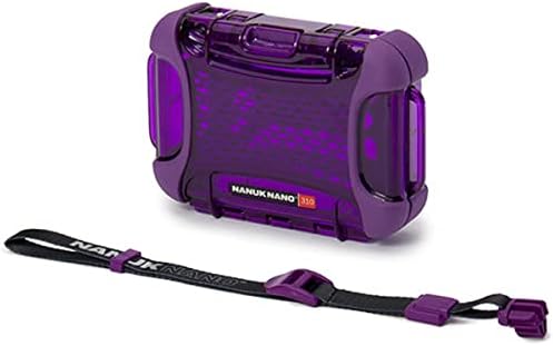 Nanuk 310-0013 Nano Series Waterproof Small Hard Case for Phones, Cameras and Electronics (Purple) by NANUK